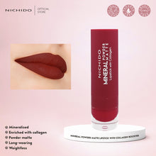 Load image into Gallery viewer, Mineral Powder Matte Lipstick With Collagen Booster
