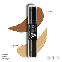 Load image into Gallery viewer, Contour & Highlighter Duo Stick Medium