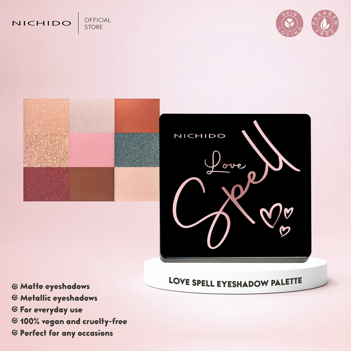 Love Spell Eyeshadow Palette – NICHIDO Cosmetics