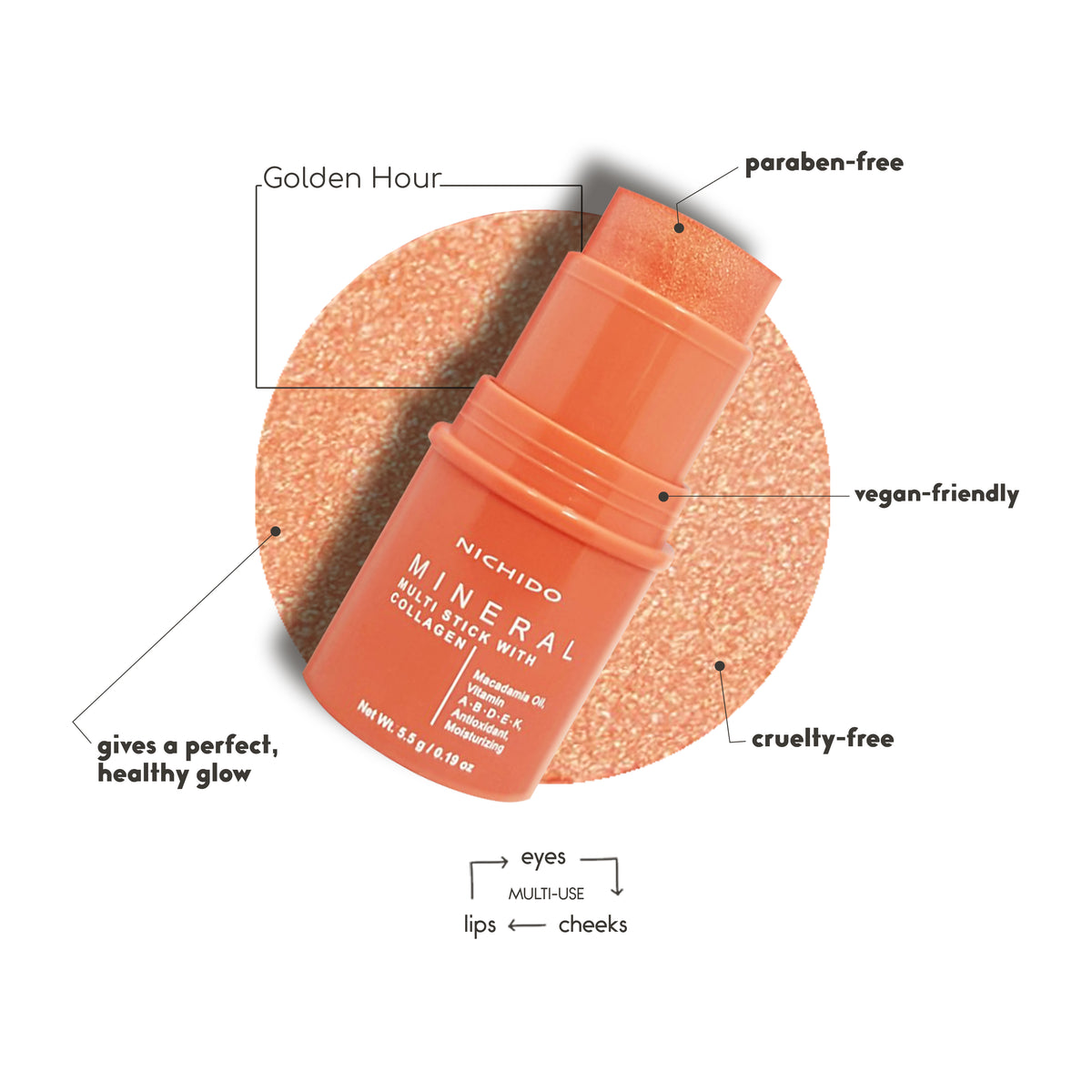 Mineral Multi Stick with Collagen – NICHIDO Cosmetics