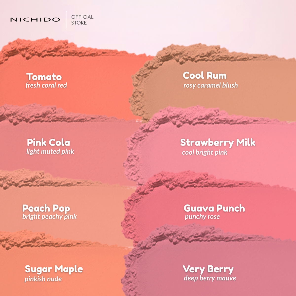 True Colors Powder Blush - New & Improved – NICHIDO Cosmetics