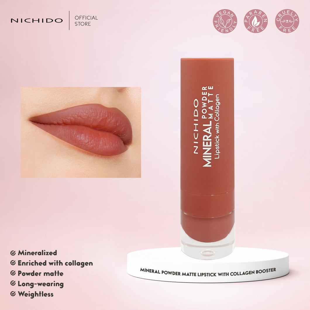 Mineral Powder Matte Lipstick With Collagen Booster